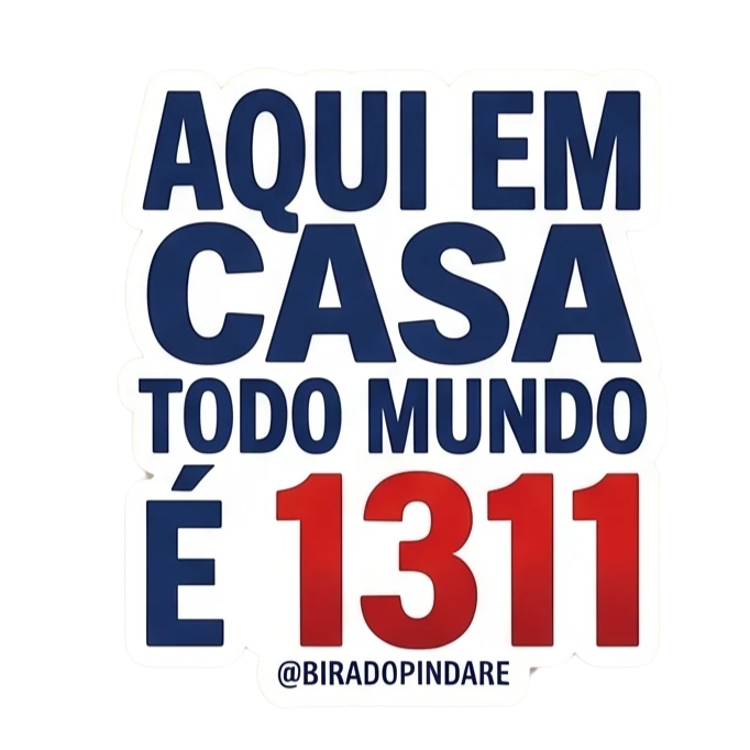 Figurinha Aqui em casa todo mundo é 1311